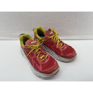 Hoka‎ Women’s Size 10.5 Clifton Pink/ Yellow Running Tennis Shoe